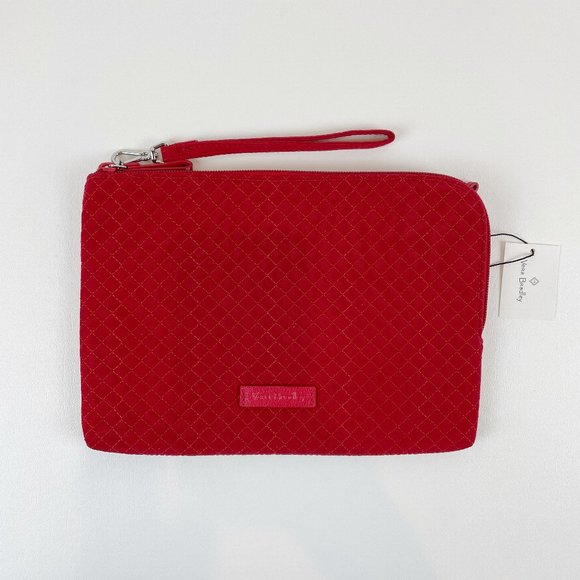 Vera Bradley Iconic RFID Wristlet Cardinal Red - Picture 1 of 8
